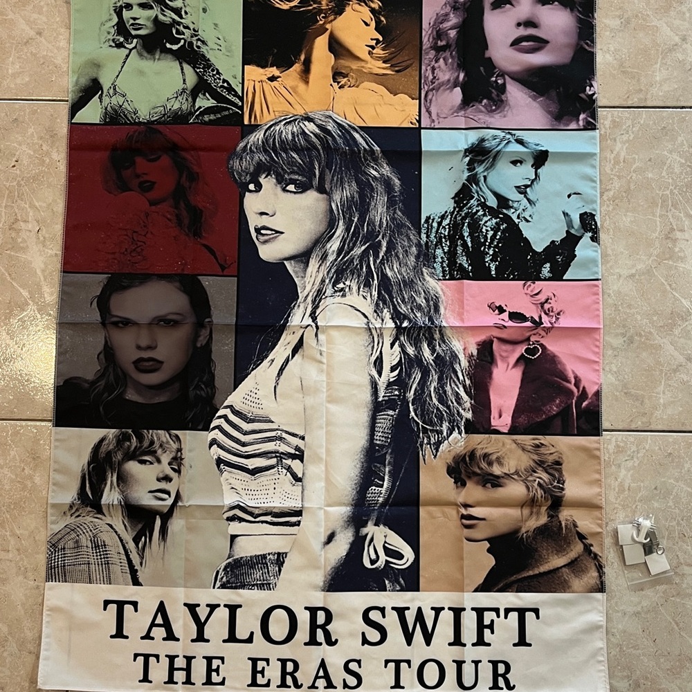 Taylor Swift Eras Tour Fabric Wall Poster 40x30 Tapestry Banner Decor